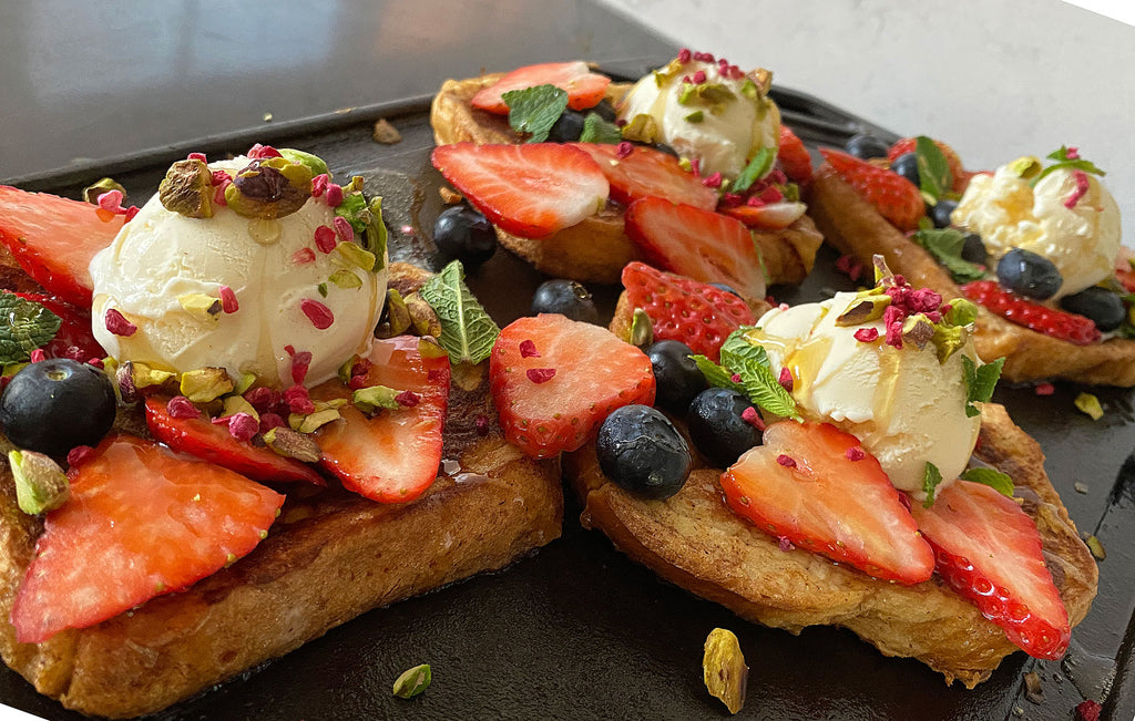 Recipe - French Cinnamon Toast with Ice Cream and Berries